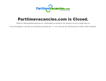 Tablet Screenshot of parttimevacancies.com